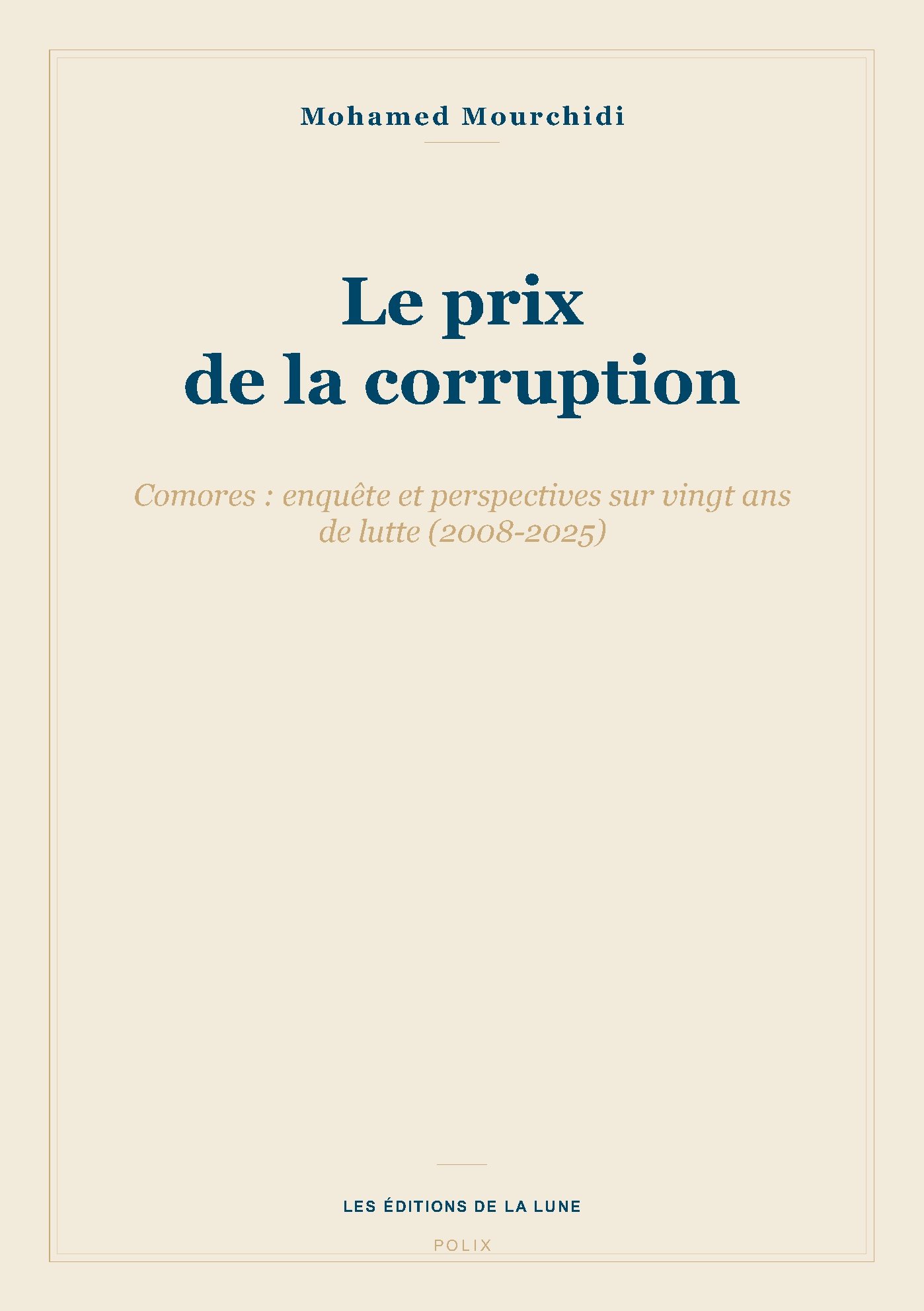 Couverture : Le prix de la corruption
